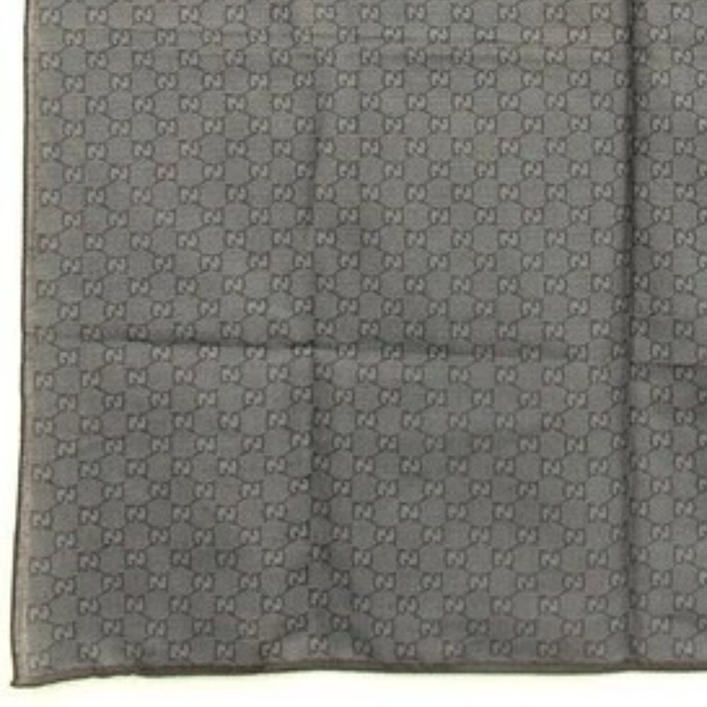 Authentic Gucci Gg Pattern Scarf Handkerchief Cot… - image 4